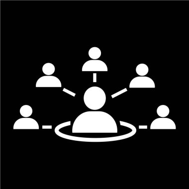 İnsanlar ağ simgesini