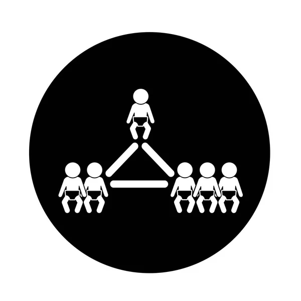 Rede de ícone de bebê — Vetor de Stock