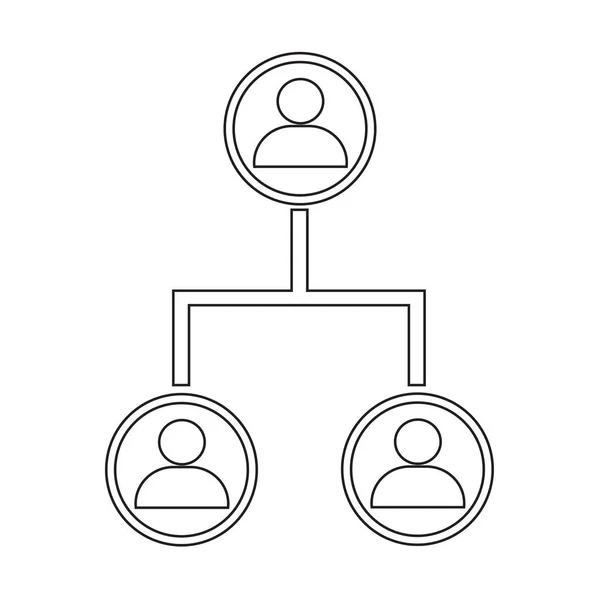 Ícone de rede de pessoas —  Vetores de Stock