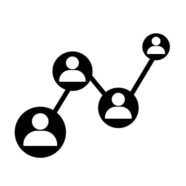 Ícone de rede de pessoas —  Vetores de Stock