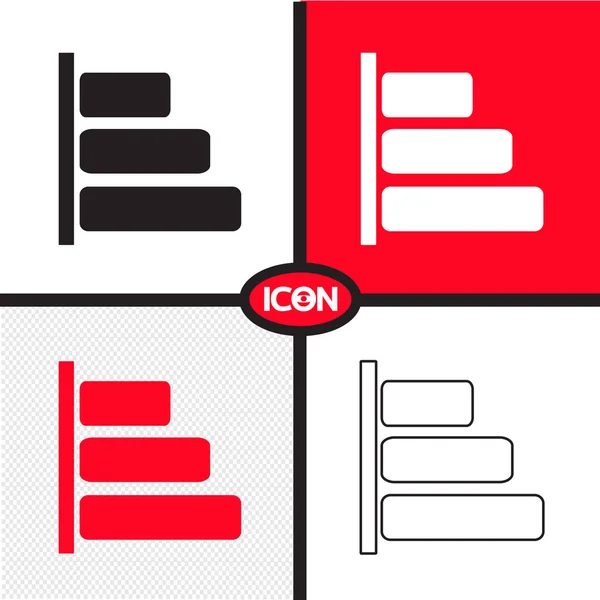 Grafico Icona — Vettoriale Stock