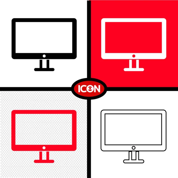 Tv flat icon — Stock Vector