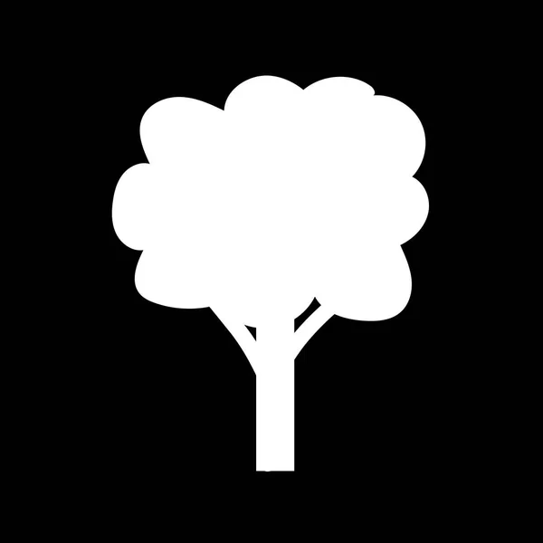 Płaska ikona drzewa — Wektor stockowy