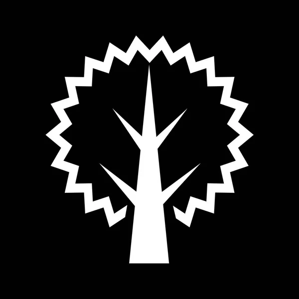 Ícone plano de árvore —  Vetores de Stock