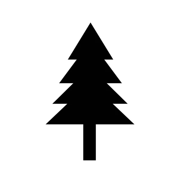 Icono plano del árbol — Vector de stock