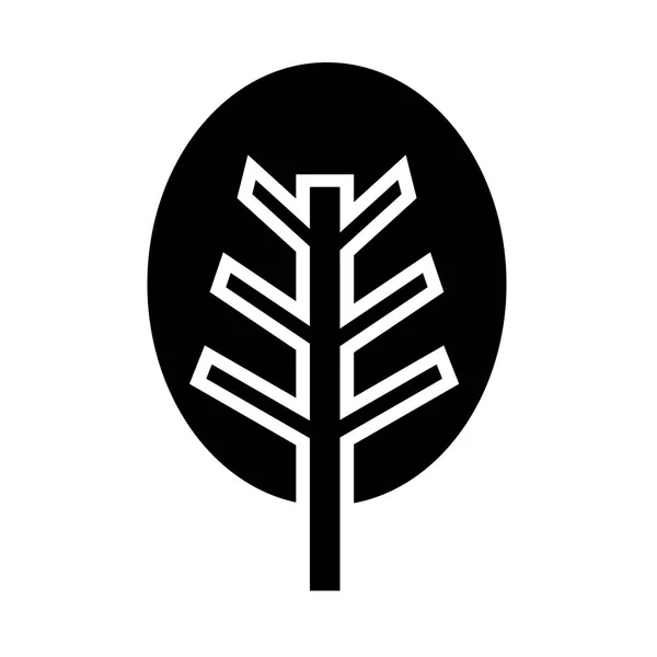 Icono plano del árbol — Archivo Imágenes Vectoriales