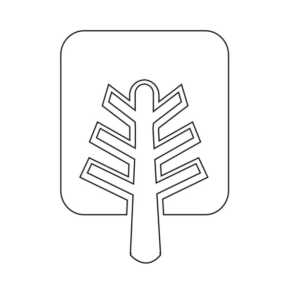 Icono plano del árbol — Archivo Imágenes Vectoriales