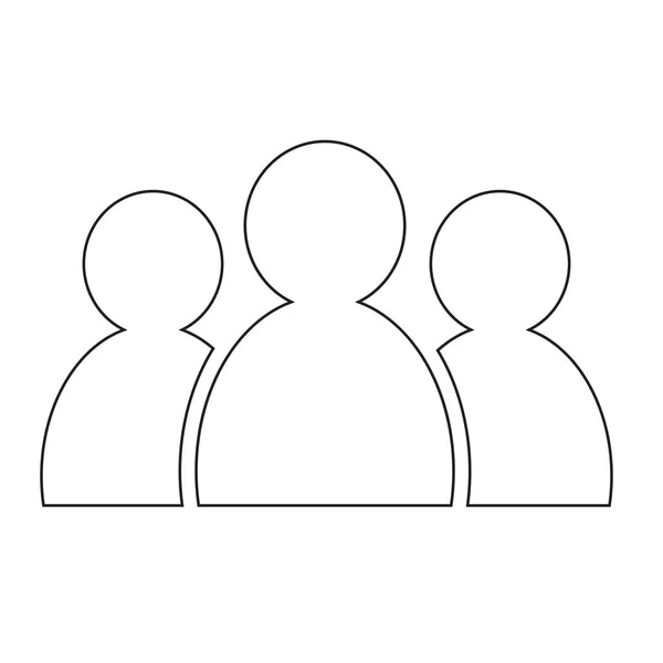Ikona skupiny lidí — Stockový vektor