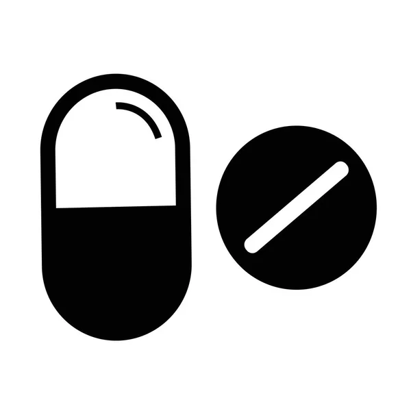 Icône plate de médecine — Image vectorielle