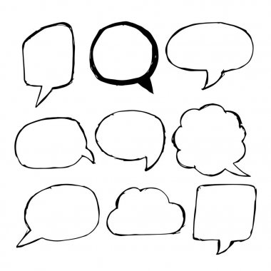 Konuşma balonu seti