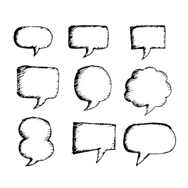 Konuşma balonu seti