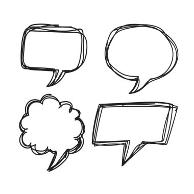 Konuşma balonu seti