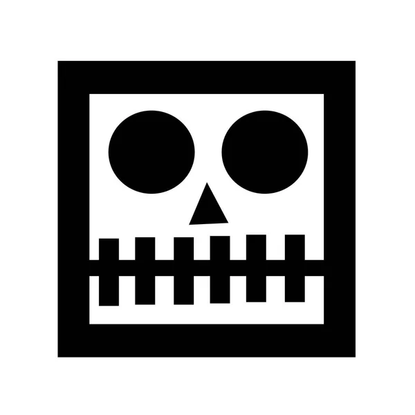 Totenkopf-Ikone — Stockvektor