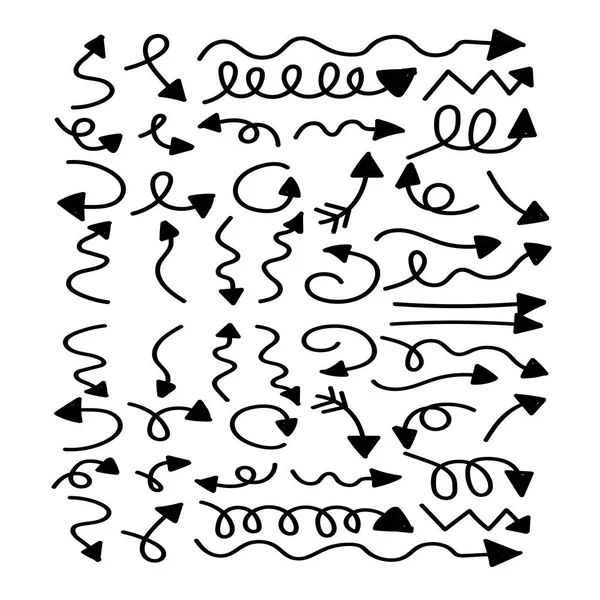 手描き矢印 — ストックベクタ