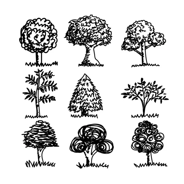 Ручное дерево — стоковый вектор