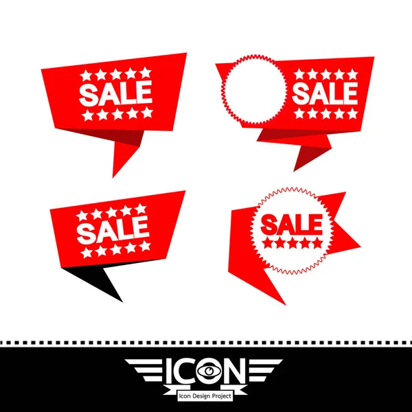 Sale icon set — Stock Vector