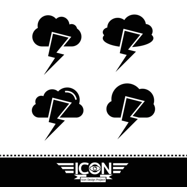 Conjunto de iconos nube — Vector de stock