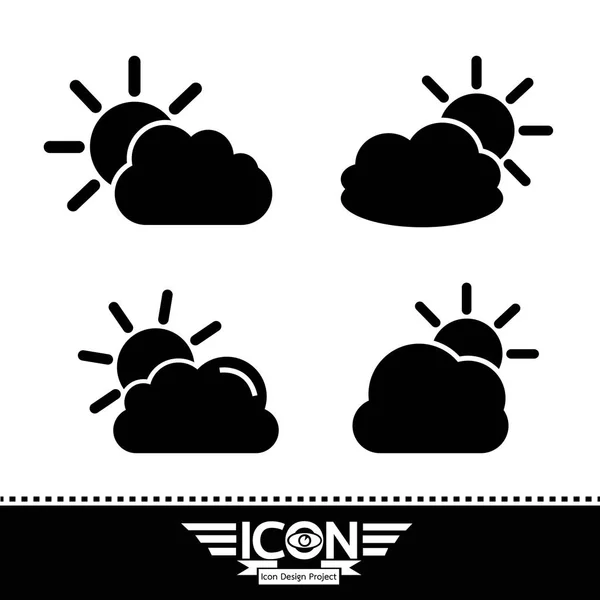 Conjunto de iconos nube — Archivo Imágenes Vectoriales