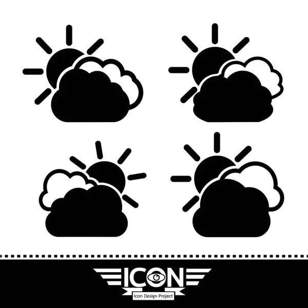 Conjunto de iconos nube — Archivo Imágenes Vectoriales