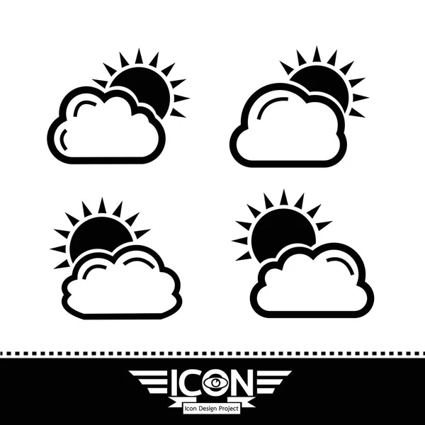 Conjunto de iconos nube — Vector de stock
