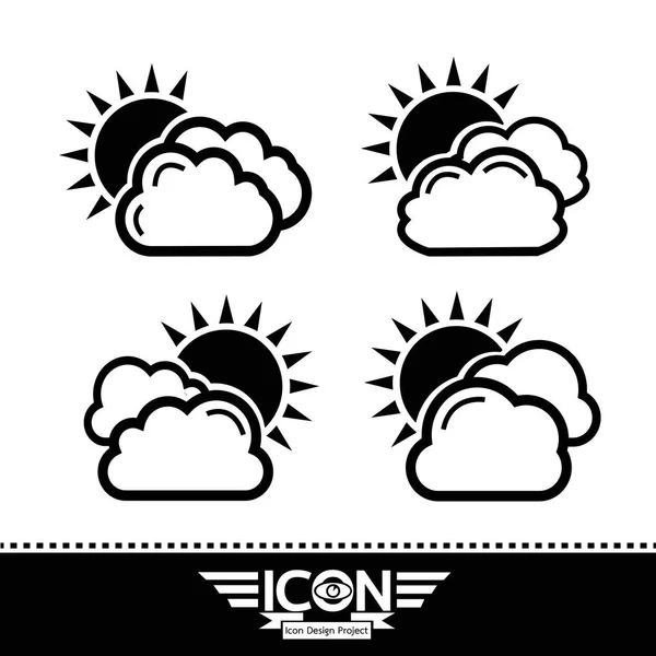 Set di icone cloud — Vettoriale Stock