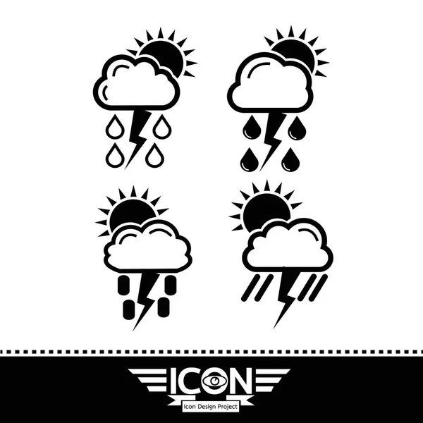 Conjunto de iconos nube — Vector de stock