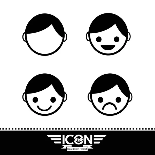 People icon set — Stock Vector