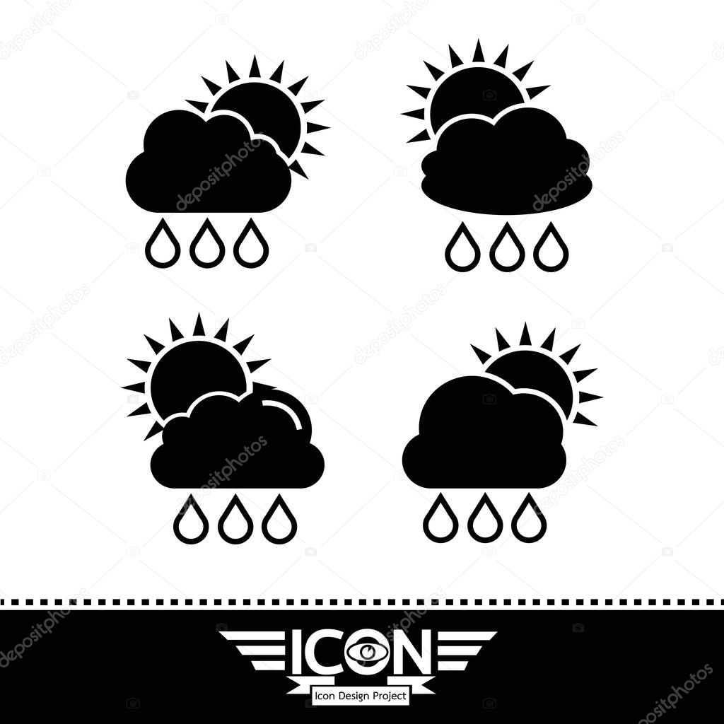 cloud icon set