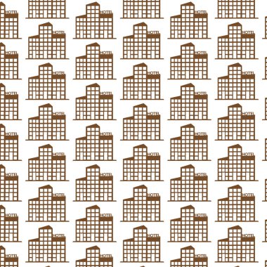 kahverengi hotel Icon
