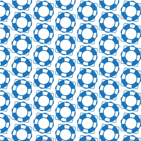 Icono de boya de vida azul — Vector de stock