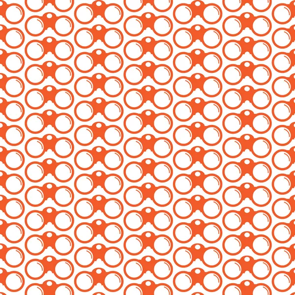 Icône binoculaire orange — Image vectorielle