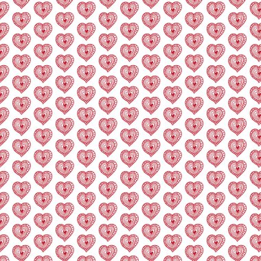 Elle çizilmiş kalp simgeler