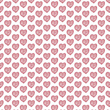 Elle çizilmiş kalp simgeler