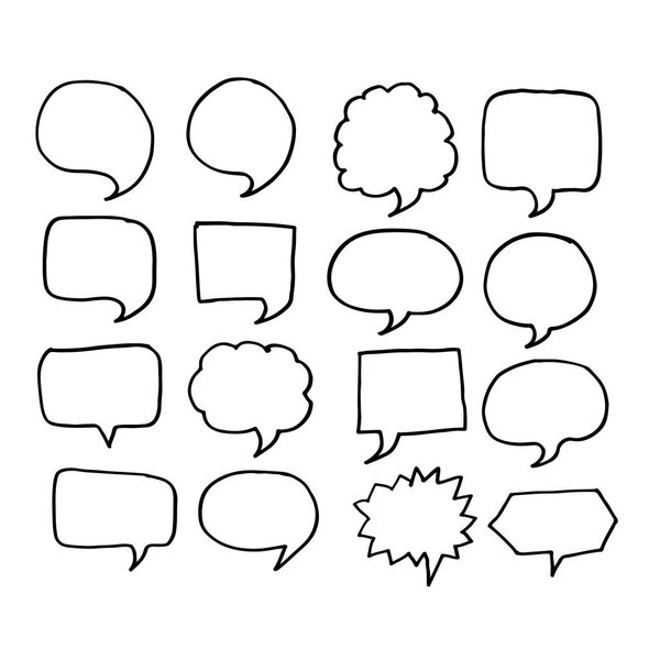 Black Speech bubble pattern