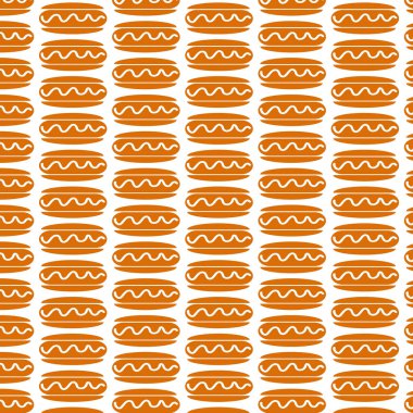 Renkli sıcak köpek desen 