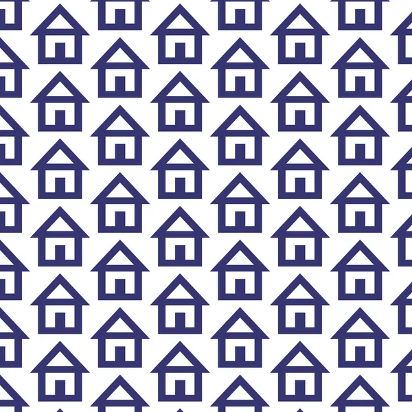 Färgglada hus mönster — Stock vektor