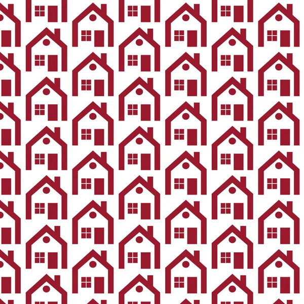 Modèle de maisons colorées — Image vectorielle