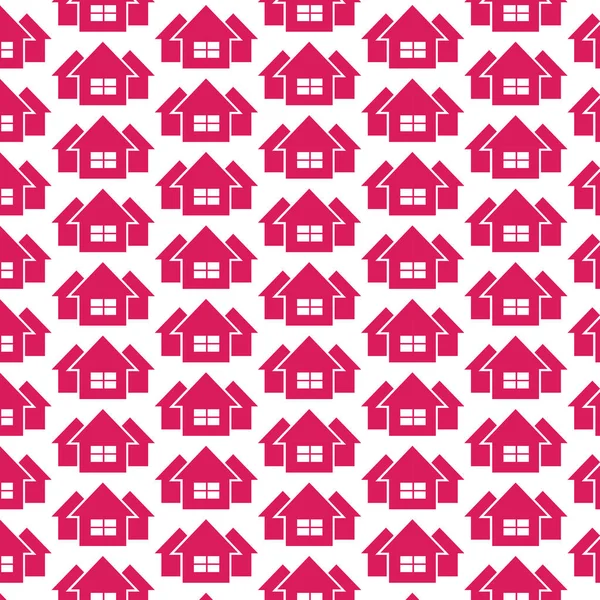 Colorful houses pattern — Stock Vector