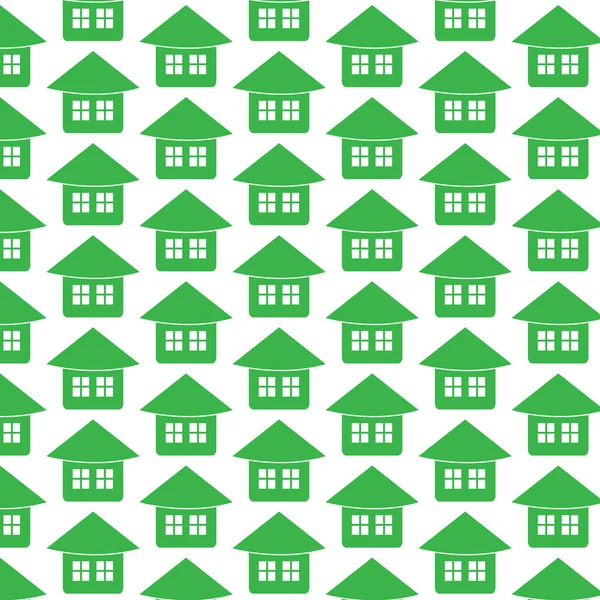 Colorful houses pattern — Stock Vector