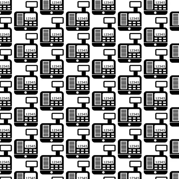 Modèle avec des icônes caisse enregistreuse — Image vectorielle