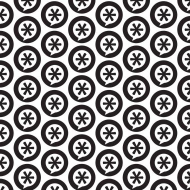 yıldız işareti dipnot simgeleri ile desen