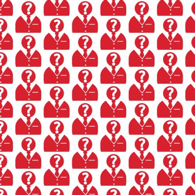 soru işareti olan insan simgeleri