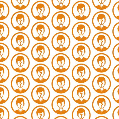 soru işareti olan insan simgeleri