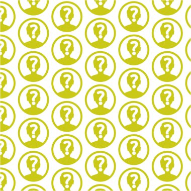 soru işareti olan insan simgeleri