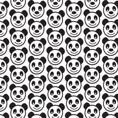 sevimli panda duygu desen
