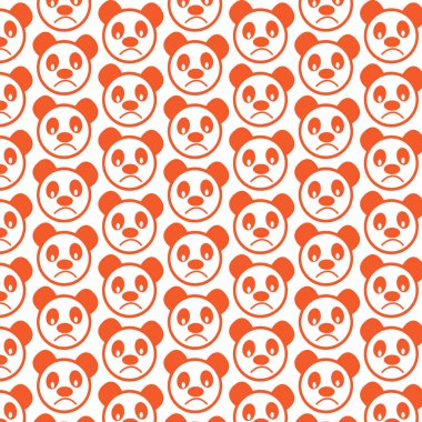 sevimli panda duygu desen