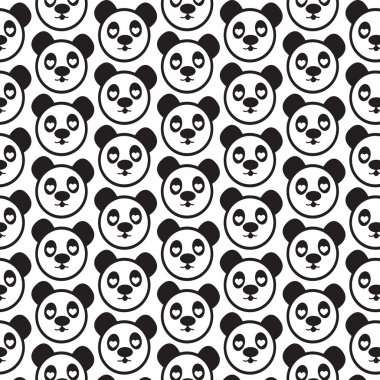 sevimli panda duygu desen