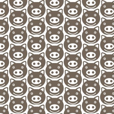 Sevimli domuz duygu desen