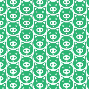 Sevimli domuz duygu desen