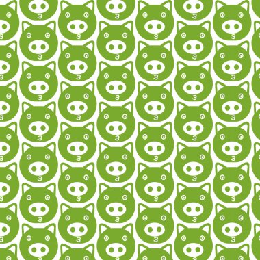 Sevimli domuz duygu desen